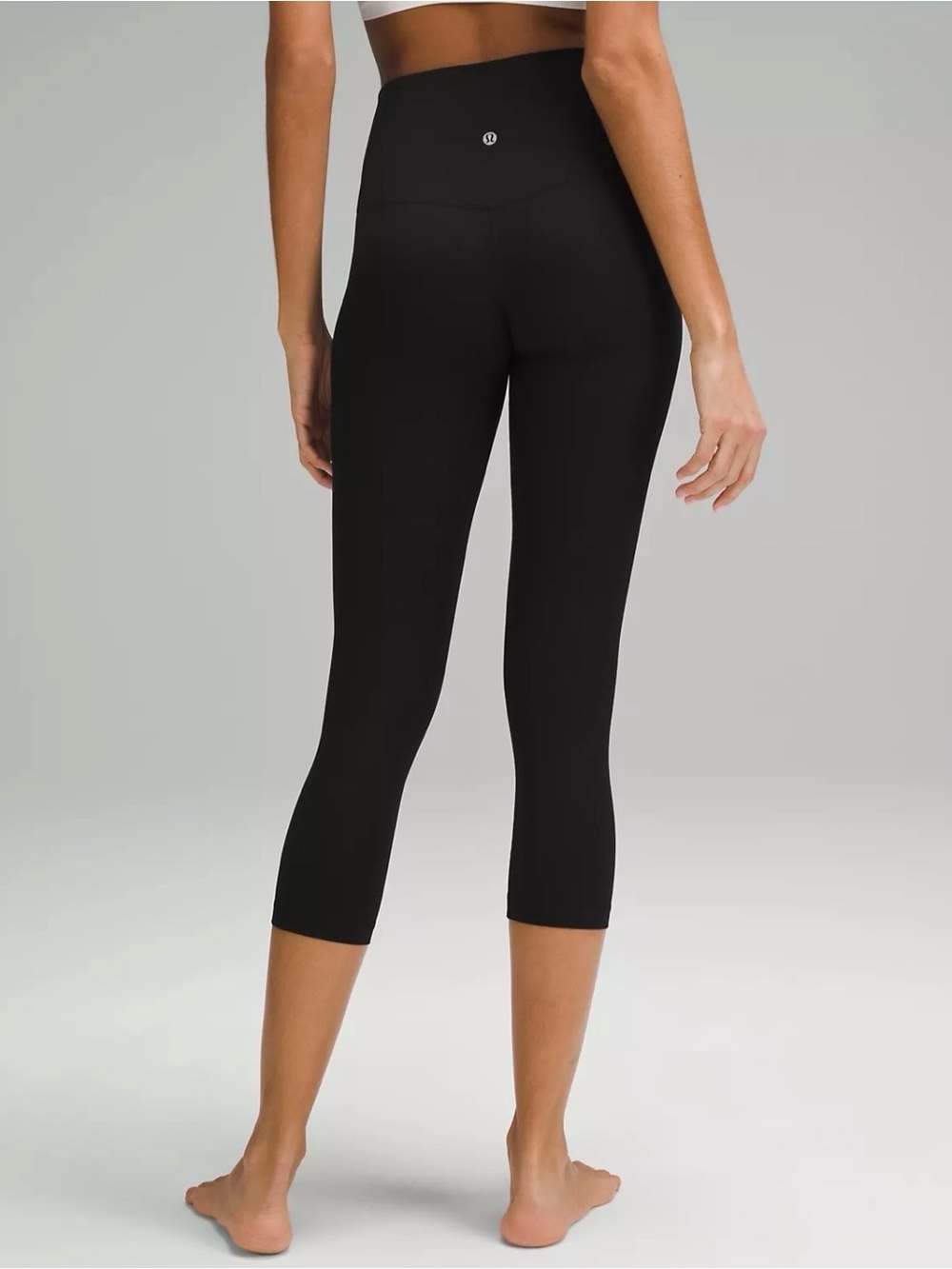 lululemon Black High-Rise Cropped Capris